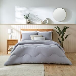 night owl Coverless Duvet 4.5 Tog Single Pure Cotton Collection Natural Cotton Waffle Luxury Bedding Machine Washable Grey night owl Coverless Duvet 4.5 Tog Single Pure Cotton Collection Natural Cotton Waffle Luxury Bedding Machine Washable Grey