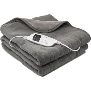 Daewoo Heated Throw Blanket, Soft Flannel Fur Fleece With Detachable Controller For Machine Washing, 9 Hour Timer And 9 Heat Settings With High Heat, Cosy And Soft 160x120cm Daewoo Heated Throw Blanket, Soft Flannel Fur Fleece With Detachable Controller For Machine Washing, 9 Hour Timer And 9 Heat Settings With High Heat, Cosy And Soft 160x120cm