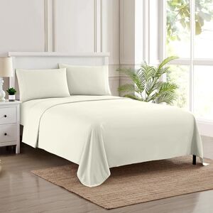Sweet Home Collection 1800 Thread Count Ivory King Sheet Set Sweet Home Collection 1800 Thread Count Ivory King Sheet Set