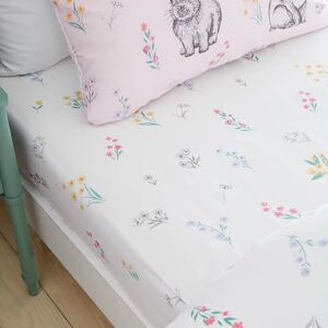 Catherine Lansfield Bunny Tails Ditsy Flower Bed Linen Fitted Sheet Pink White - Bed linen Catherine Lansfield Bunny Tails Ditsy Flower Bed Linen Fitted Sheet Pink White - Bed linen