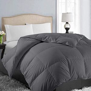 EASELAND All Season King Size Soft Quilted Down Alternative Comforter Reversible Duvet Insert with Corner Tabs,Winter Summer Warm Fluffy Hypoallergenic,Dark Grey,90x102 inches EASELAND All Season King Size Soft Quilted Down Alternative Comforter Reversible Duvet Insert with Corner Tabs,Winter Summer Warm Fluffy Hypoallergenic,Dark Grey,90x102 inches
