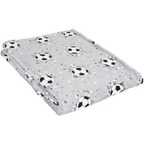 Bedlam Reversible Football Fleece Throw Blanket (120 x 150cm) Super Soft & Cosy in Grey with Printed Design Bedroom Accessories Bedlam Reversible Football Fleece Throw Blanket (120 x 150cm) Super Soft & Cosy in Grey with Printed Design Bedroom Accessories