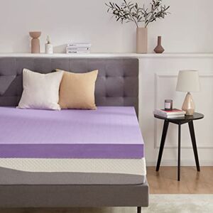 SINWEEK 4 Inch Gel Memory Foam Mattress Topper Ventilated Soft Mattress Pad, Bed Topper, CertiPUR-US Certified, Queen Size, Purple SINWEEK 4 Inch Gel Memory Foam Mattress Topper Ventilated Soft Mattress Pad, Bed Topper, CertiPUR-US Certified, Queen Size, Purple