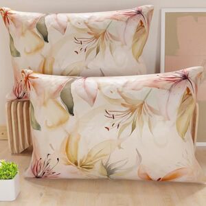 PETTI Artigiani Italiani PETTI Italian Artisans Pair of Bed Pillowcases 50x80 cm, Hypoallergenic Microfiber Pillowcase, Set of Two Double Pillowcases with Floral Pattern, 100% Made in Italy PETTI Artigiani Italiani PETTI Italian Artisans Pair of Bed Pillowcases 50x80 cm, Hypoallergenic Microfiber Pillowcase, Set of Two Double Pillowcases with Floral Pattern, 100% Made in Italy