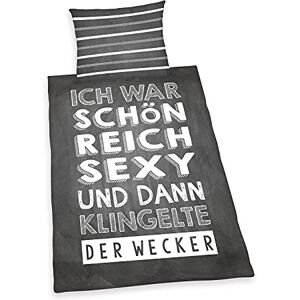 Herding Bedding Set, Grey/White, 70 x 90 cm, 140 x 200 cm Herding Bedding Set, Grey/White, 70 x 90 cm, 140 x 200 cm