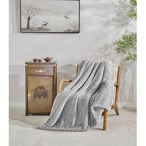 Miracle Home . Fleece Blanket Reversible Microfiber Pearl Flannel Velvet and Sherpa 280GSM-180GSM, Soft, Warm and Lightweight, Machine Washable, 220 X 240, Grey Miracle Home . Fleece Blanket Reversible Microfiber Pearl Flannel Velvet and Sherpa 280GSM-180GSM, Soft, Warm and Lightweight, Machine Washable, 220 X 240, Grey