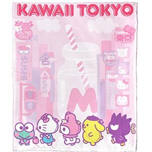 Northwest Hello Kitty Silk Touch Throw Blanket, 50" x 60", Kawaii Tokyo Northwest Hello Kitty Silk Touch Throw Blanket, 50" x 60", Kawaii Tokyo