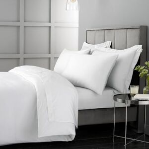 Bianca 400 Thread Count Cotton Sateen Single Duvet Set White Bianca 400 Thread Count Cotton Sateen Single Duvet Set White