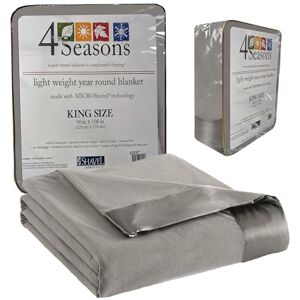 Thermee Micro Flannel King-Size Blanket, Lightweight All Seasons Cozy Blanket, Throw Blankets for Home and Living Room, Soft Blanket for Couch, Machine Wash & Dry, No Pilling,Comfy Blanket-Slate Grey Thermee Micro Flannel King-Size Blanket, Lightweight All Seasons Cozy Blanket, Throw Blankets for Home and Living Room, Soft Blanket for Couch, Machine Wash & Dry, No Pilling,Comfy Blanket-Slate Grey