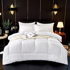 ComfyWell Single Duvet – Plain Quilt Comforter Bedspreads, Coverlets & Sets, 1 Pillowcases Warm and Anti Allergy All Season Coverless Duvet, Throws For Bed. (Single (135x200cm), White) ComfyWell Single Duvet – Plain Quilt Comforter Bedspreads, Coverlets & Sets, 1 Pillowcases Warm and Anti Allergy All Season Coverless Duvet, Throws For Bed. (Single (135x200cm), White)