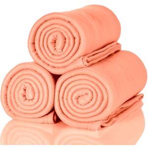 ALCLEAR 3-piece Oeko Tex fleece blankets, color: old rose, great size 130x160 cm, over 200 g/m², sofa blanket, couch blanket, cozy blanket, picnic blanket, sofa throw ALCLEAR 3-piece Oeko Tex fleece blankets, color: old rose, great size 130x160 cm, over 200 g/m², sofa blanket, couch blanket, cozy blanket, picnic blanket, sofa throw