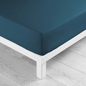 Lina Blue Cotton Fitted Sheet - Bed Linen Lina Blue Cotton Fitted Sheet - Bed Linen