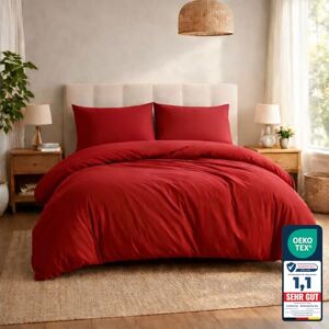 Komfortec Bed Linen - 240 x 220 cm, Red - Bed Linen Komfortec Bed Linen - 240 x 220 cm, Red - Bed Linen