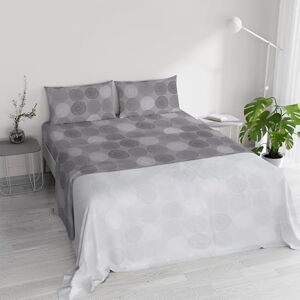 Italian Bed Linen River Cotton Double Bed Sheet Set, Made in Italy – Complete Bed Set, Fitted Sheet, Top Sheet 240 x 300 cm and 2 Pillowcases with Inner Flap (Double, Size) Italian Bed Linen River Cotton Double Bed Sheet Set, Made in Italy – Complete Bed Set, Fitted Sheet, Top Sheet 240 x 300 cm and 2 Pillowcases with Inner Flap (Double, Size)