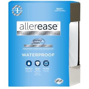 AllerEase Queen Waterproof Mattress Protector - Waterproof Allergy Cover AllerEase Queen Waterproof Mattress Protector - Waterproof Allergy Cover