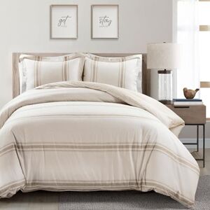 Lush Decor King Farmhouse Stripe Cotton Bedding Set Lush Decor King Farmhouse Stripe Cotton Bedding Set