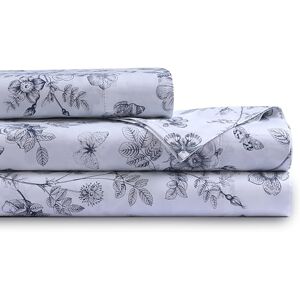 Tribeca Living Organic Cotton Queen Percale Sheets 400 Thread Count, Extra Deep Pocket, Smooth, Crisp and Breathable, 4-Piece Bedding Set, Margot Tribeca Living Organic Cotton Queen Percale Sheets 400 Thread Count, Extra Deep Pocket, Smooth, Crisp and Breathable, 4-Piece Bedding Set, Margot