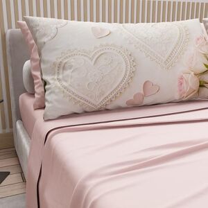 PETTI Artigiani Italiani Cotton Sheets with Pillowcases in Digital Print, Single Sheet, 319 Light Powder Pattern Bedding Set, 100% Made in Italy PETTI Artigiani Italiani Cotton Sheets with Pillowcases in Digital Print, Single Sheet, 319 Light Powder Pattern Bedding Set, 100% Made in Italy
