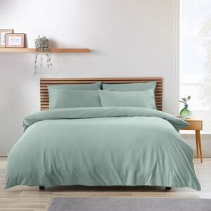 Catherine Lansfield So Soft Non-Iron Super King Duvet Cover Set with Pillowcases Green Catherine Lansfield So Soft Non-Iron Super King Duvet Cover Set with Pillowcases Green