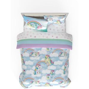 Franco Collectibles My Little Pony Classic Retro Rainbow Bedding 7 Piece Super Soft Comforter and Sheet Set with Sham, Full, (100% Official Licensed Product) Franco Collectibles My Little Pony Classic Retro Rainbow Bedding 7 Piece Super Soft Comforter and Sheet Set with Sham, Full, (100% Official Licensed Product)
