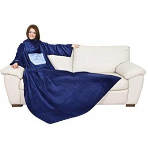 Kanguru Deluxe Midnight, fluffy blanket, fleece blankets for adults, blanket with sleeves with Kangaroo pocket, Christmas gifts, gifts for women,oodies for women, snuggle blanket, blue, 140x210 cm Kanguru Deluxe Midnight, fluffy blanket, fleece blankets for adults, blanket with sleeves with Kangaroo pocket, Christmas gifts, gifts for women,oodies for women, snuggle blanket, blue, 140x210 cm