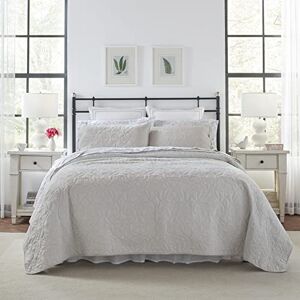 Laura Ashley Felicity Quilt Set - White, Full/Queen Laura Ashley Felicity Quilt Set - White, Full/Queen