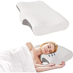Good Nite Cervical Memory Foam Pillow Orthopedic Support for Neck Shoulder Ergonomic Pillow for Side/Back/Stomach Sleepers with Arms Rest Removable Cover (60x36x13/10cm) Good Nite Cervical Memory Foam Pillow Orthopedic Support for Neck Shoulder Ergonomic Pillow for Side/Back/Stomach Sleepers with Arms Rest Removable Cover (60x36x13/10cm)