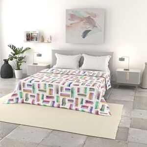 Italian Bed Linen BASIC Summer Printed Quilt, Made in Italy, Multicoloured, Double 250 x 240 cm Italian Bed Linen BASIC Summer Printed Quilt, Made in Italy, Multicoloured, Double 250 x 240 cm