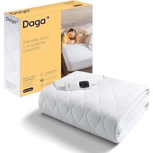 Daga Intellisense Double Thermal Mattress Topper, 195 x 165 cm, Elastic Corners, 6 Levels and Double Controls, Oeko-Tex Anti-Allergy Fabric, 1/3/9 H Timer, Electro Block, Washable at 30 °C Daga Intellisense Double Thermal Mattress Topper, 195 x 165 cm, Elastic Corners, 6 Levels and Double Controls, Oeko-Tex Anti-Allergy Fabric, 1/3/9 H Timer, Electro Block, Washable at 30 °C