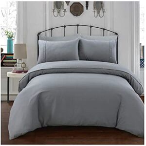 Sleepdown Duvet Cover Set Grey Simple and Classy Waffle Honeycomb Geometric Quilt Cover Easy Care Bed Linen Soft Cosy Bedding Sets Pillowcase with Buttons Closure Single (135cm x 220cm) Sleepdown Duvet Cover Set Grey Simple and Classy Waffle Honeycomb Geometric Quilt Cover Easy Care Bed Linen Soft Cosy Bedding Sets Pillowcase with Buttons Closure Single (135cm x 220cm)