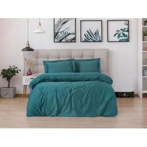 Nuit Des RĂªves Blue Petrolio Satin Bedding Set - Duvet & Pillowcases Nuit Des RĂªves Blue Petrolio Satin Bedding Set - Duvet & Pillowcases