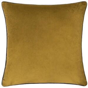 furn. Meridian Velvet Cushion Cover with Feather Rich Filled Inner Pad – Luxury Piped Design (Moss/Charcoal, 55 x 55 cm) furn. Meridian Velvet Cushion Cover with Feather Rich Filled Inner Pad – Luxury Piped Design (Moss/Charcoal, 55 x 55 cm)