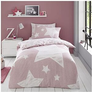 GC GAVENO CAVAILIA Kids Printed Duvet Cover & Sheet Set, Easy Care Polycotton Children Bedding, Single, Superstar Pink GC GAVENO CAVAILIA Kids Printed Duvet Cover & Sheet Set, Easy Care Polycotton Children Bedding, Single, Superstar Pink