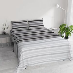 Italian Bed Linen Ida Cotton Double Bed Sheet Set, Made in Italy – Complete Bed Set, Fitted Sheet, Top Sheet 240 x 300 cm and 2 Pillowcases with Inner Flap (Double, Right) Italian Bed Linen Ida Cotton Double Bed Sheet Set, Made in Italy – Complete Bed Set, Fitted Sheet, Top Sheet 240 x 300 cm and 2 Pillowcases with Inner Flap (Double, Right)