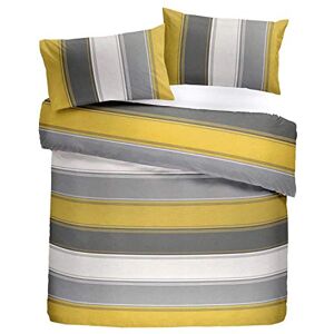 Fusion Betley Stripe Reversible Duvet Cover Set, Ochre, Single W135cm x L200cm (Duvet Cover), W50cm x L75cm (Pillow Case) Fusion Betley Stripe Reversible Duvet Cover Set, Ochre, Single W135cm x L200cm (Duvet Cover), W50cm x L75cm (Pillow Case)