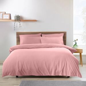 Catherine Lansfield So Soft Non-Iron Double Duvet Cover Set with Pillowcases Coral Catherine Lansfield So Soft Non-Iron Double Duvet Cover Set with Pillowcases Coral