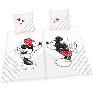 Herding Mickey & Minnie Partner Bed Linen, Disney, 2 x Approx. 70 x 90 cm, 140 x 200 cm, 100% Cotton, Double Pack Herding Mickey & Minnie Partner Bed Linen, Disney, 2 x Approx. 70 x 90 cm, 140 x 200 cm, 100% Cotton, Double Pack