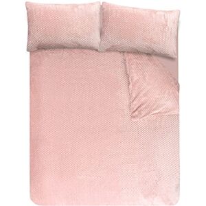 Sleepdown Waffle Fleece Thermal Warm Cosy Super Soft Duvet Cover Quilt Bedding Set with Pillow Cases Single (135cm x 200cm)- Blush Pink Sleepdown Waffle Fleece Thermal Warm Cosy Super Soft Duvet Cover Quilt Bedding Set with Pillow Cases Single (135cm x 200cm)- Blush Pink