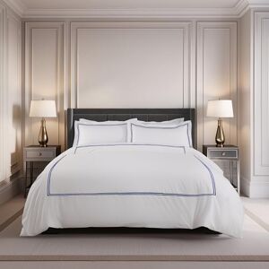 Emma Barclay Mayfair - Embroidered Duvet Set with Oxford Pillowcase in Navy - King Bed Emma Barclay Mayfair - Embroidered Duvet Set with Oxford Pillowcase in Navy - King Bed
