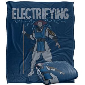 LOGOVISION MORTAL KOMBAT Klassic Blanket, 152 x 127 cm Raiden I'm Electric Silky Touch Super Soft Throw Blanket LOGOVISION MORTAL KOMBAT Klassic Blanket, 152 x 127 cm Raiden I'm Electric Silky Touch Super Soft Throw Blanket