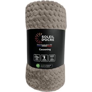 Soleil d'ocre , Cocooning Blanket 220 x 240 cm Taupe Soleil d'ocre , Cocooning Blanket 220 x 240 cm Taupe