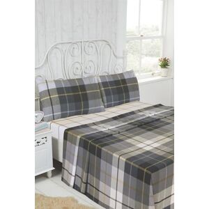Rapport Home Brushed Cotton Flannelette Sheet Set Lomond Double Size in Blue, Includes Plaid Flat and Fitted Sheet and 2 Pillowcases – Soft, Warm, Breathable Bedding for Winter Comfort Rapport Home Brushed Cotton Flannelette Sheet Set Lomond Double Size in Blue, Includes Plaid Flat and Fitted Sheet and 2 Pillowcases – Soft, Warm, Breathable Bedding for Winter Comfort