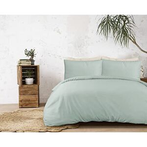 Sleepdown 100 Percentage Bamboo Cotton Plain Sage Green Duvet Cover Quilt Pillow Cases Bedding Set Soft Easy Care Double (200cm x 200cm Sleepdown 100 Percentage Bamboo Cotton Plain Sage Green Duvet Cover Quilt Pillow Cases Bedding Set Soft Easy Care Double (200cm x 200cm