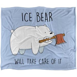 WE BARE BEARS Take Care of It Silky Touch Super Soft Throw Blanket 152 X 127 cm, White WE BARE BEARS Take Care of It Silky Touch Super Soft Throw Blanket 152 X 127 cm, White