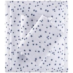 Intelligent Design Cozy Soft 100% Cotton Flannel Novelty Print Animals Stars Cute Warm, Ultra Soft Cold Weather Sheet Set Bedding, Queen, Blue Stars 4 Piece Intelligent Design Cozy Soft 100% Cotton Flannel Novelty Print Animals Stars Cute Warm, Ultra Soft Cold Weather Sheet Set Bedding, Queen, Blue Stars 4 Piece
