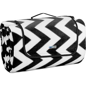 Relaxdays XXL Picnic Blanket, 200 x 300 cm, Beach & Camping Mat, Insulated & Waterproof, Portable, White & Black, Polyester Relaxdays XXL Picnic Blanket, 200 x 300 cm, Beach & Camping Mat, Insulated & Waterproof, Portable, White & Black, Polyester