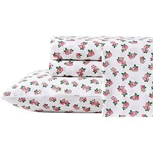 Betsey Johnson Queen Sheet Set - Cotton Percale Bedding - Breathable & Lightweight Betsey Johnson Queen Sheet Set - Cotton Percale Bedding - Breathable & Lightweight