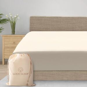 Good Sleep Bedding 800 Thread Count Queen Fitted Sheet with Elastic All Around 100% Egyptian Cotton Sateen Weave, Upto 18 inches Ivory Good Sleep Bedding 800 Thread Count Queen Fitted Sheet with Elastic All Around 100% Egyptian Cotton Sateen Weave, Upto 18 inches Ivory