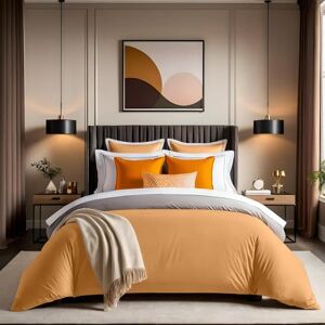 Nuit Des RĂªves Orange Cotton Single Quilt Cover - Quilt Cover Nuit Des RĂªves Orange Cotton Single Quilt Cover - Quilt Cover
