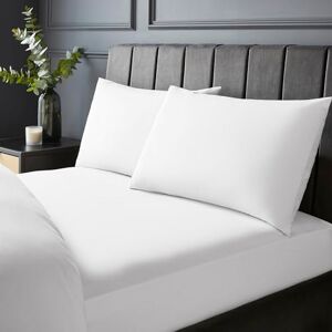 Silentnight Pure Cotton Fitted Sheet Cool Soft Touch 200 Thread Count Extra Deep 40cm Bed Mattress Sheet Breathable 100% Cotton Elasticated Corners, Machine Washable, White, Single Silentnight Pure Cotton Fitted Sheet Cool Soft Touch 200 Thread Count Extra Deep 40cm Bed Mattress Sheet Breathable 100% Cotton Elasticated Corners, Machine Washable, White, Single